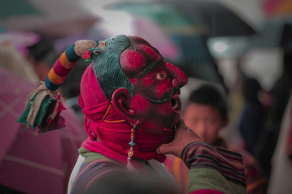 Bhutan traditional mask dance