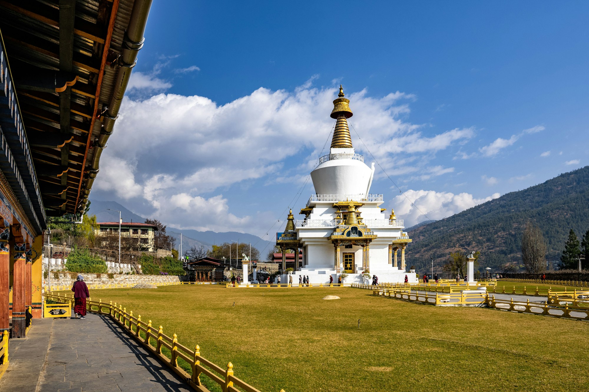 Memorial Stupa Chorten in Thimphu, Bhutan